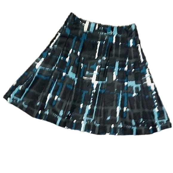 Express Teal Skater Skirt - Picture 1 of 3